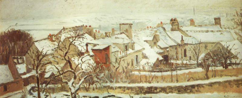 Camille Pissarro Winter oil painting image